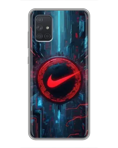 Чехол для Samsung Galaxy A71 (A715) с картинкой «Техногенный стиль Nike» Чехол для Samsung Galaxy A71 (A715) с картинкой «Техногенный стиль Nike»