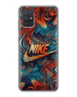 Чехол для Samsung Galaxy A71 (A715) с картинкой «Nike в абстракции» Чехол для Samsung Galaxy A71 (A715) с картинкой «Nike в абстракции»