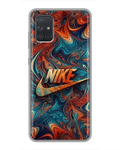 Чехол для Samsung Galaxy A71 (A715) с картинкой «Nike в абстракции» Чехол для Samsung Galaxy A71 (A715) с картинкой «Nike в абстракции»