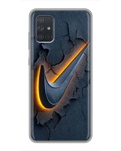 Чехол для Samsung Galaxy A71 (A715) с картинкой «Объемный логотип Найк» Чехол для Samsung Galaxy A71 (A715) с картинкой «Объемный логотип Найк»