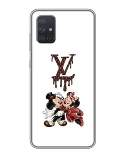 Чехол для Samsung Galaxy A71 (A715) с картинкой «LV и Микки Маус»