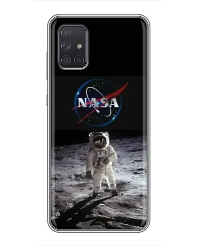 Чехол для Samsung Galaxy A71 (A715) с картинкой «Астронавт на Луне»