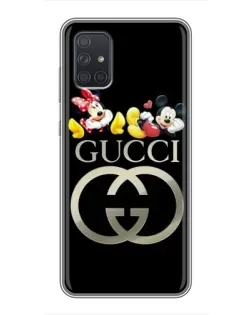 Чехол для Samsung Galaxy A71 (A715) с картинкой «Gucci — герои Disney»