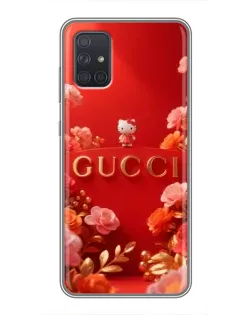 Чехол для Samsung Galaxy A71 (A715) с картинкой «Gucci — золотой сад»