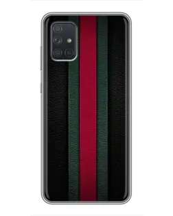 Чехол для Samsung Galaxy A71 (A715) с картинкой «Gucci — неоновая линия»
