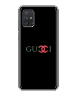 Чехол для Samsung Galaxy A71 (A715) с картинкой «Gucci — красный градиент»