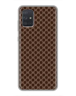 Чехол для Samsung Galaxy A71 (A715) с картинкой «Gucci — шоколадная сетка»