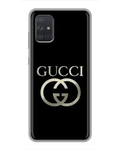 Чехол для Samsung Galaxy A71 (A715) с картинкой «Gucci — золото на черном» Чехол для Samsung Galaxy A71 (A715) с картинкой «Gucci — золото на черном»