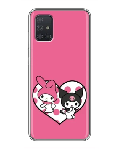 Чехол для Samsung Galaxy A71 (A715) с картинкой «Kuromi и My Melody»