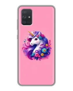 Чехол для Samsung Galaxy A71 (A715) с картинкой «Сказочный единорог»
