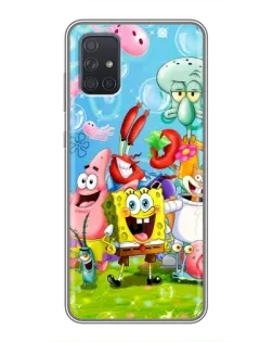Чехол для Samsung Galaxy A71 (A715) с картинкой «Губка Боб и друзья» Чехол для Samsung Galaxy A71 (A715) с картинкой «Губка Боб и друзья»