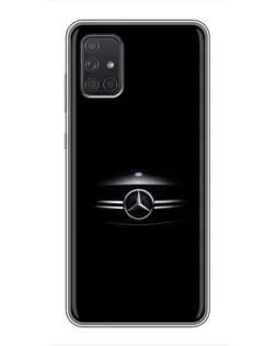 Чехол для Samsung Galaxy A71 (A715) с картинкой «Mercedes — абстрактные линии»