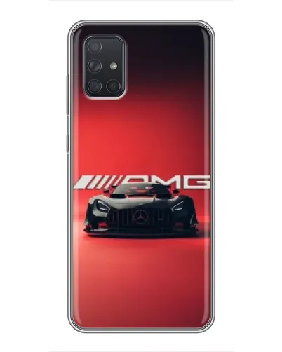 Чехол для Samsung Galaxy A71 (A715) с картинкой «Mercedes AMG — красная линия» Чехол для Samsung Galaxy A71 (A715) с картинкой «Mercedes AMG — красная линия»