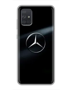 Чехол для Samsung Galaxy A71 (A715) с картинкой «Mercedes на металле» Чехол для Samsung Galaxy A71 (A715) с картинкой «Mercedes на металле»