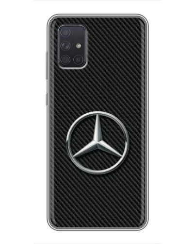 Чехол для Samsung Galaxy A71 (A715) с картинкой «Карбоновый Mercedes стиль» Чехол для Samsung Galaxy A71 (A715) с картинкой «Карбоновый Mercedes стиль»
