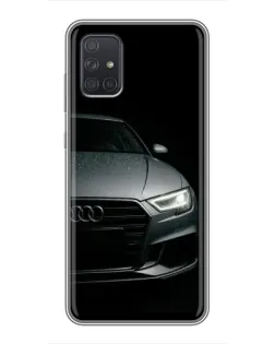 Чехол для Samsung Galaxy A71 (A715) с картинкой «Audi — детализация кузова»
