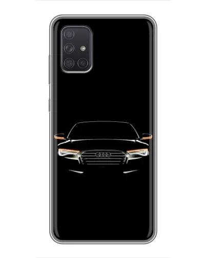 Чехол для Samsung Galaxy A71 (A715) с картинкой «Audi — ночной контур»