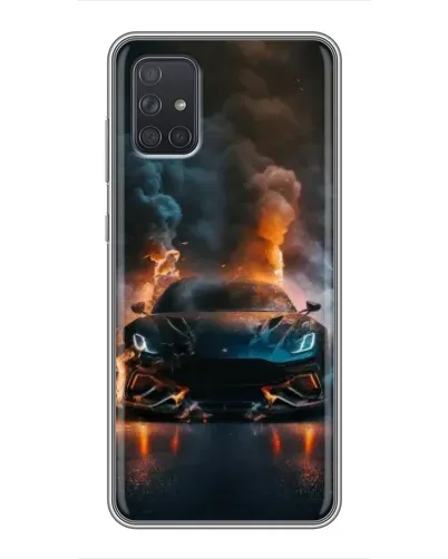 Чехол для Samsung Galaxy A71 (A715) с картинкой «Lamborghini дымная эстетика»