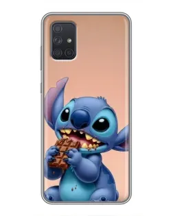 Чехол для Samsung Galaxy A71 (A715) с картинкой «Стич ест шоколад» Чехол для Samsung Galaxy A71 (A715) с картинкой «Стич ест шоколад»