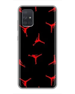 Чехол для Samsung Galaxy A72 с картинкой «Jordan Red Pattern» Чехол для Samsung Galaxy A72 с картинкой «Jordan Red Pattern»