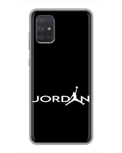 Чехол для Samsung Galaxy A72 с картинкой «Jordan White Logo»