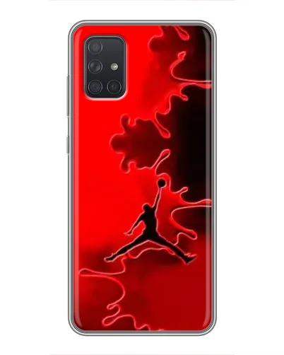Чехол для Samsung Galaxy A72 с картинкой «Jordan Red Smoke»