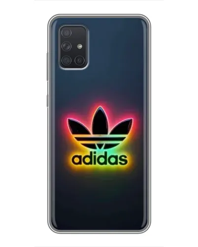 Чехол для Samsung Galaxy A72 с картинкой «Неоновый Adidas»
