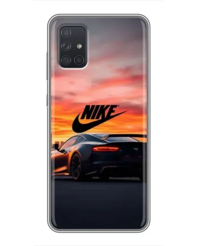 Чехол для Samsung Galaxy A72 с картинкой «Nike и суперкар»