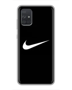 Чехол для Samsung Galaxy A72 с картинкой «Минималистический Найк»