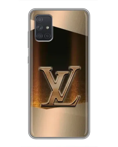 Чехол для Samsung Galaxy A72 с картинкой «LV — золотое сияние»