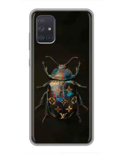 Чехол для Samsung Galaxy A72 с картинкой «LV — мраморный принт»