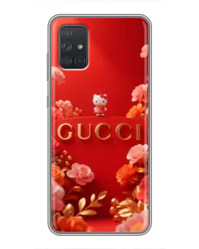 Чехол для Samsung Galaxy A72 с картинкой «Gucci — золотой сад»