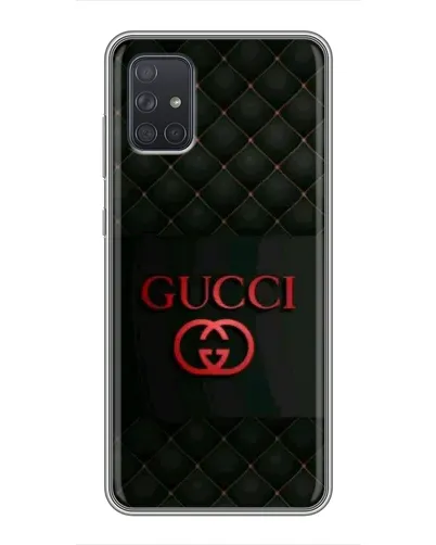 Чехол для Samsung Galaxy A72 с картинкой «Gucci — стеганый черный»