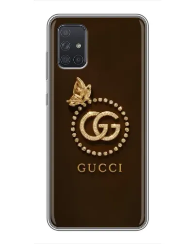 Чехол для Samsung Galaxy A72 с картинкой «Gucci — золотая бабочка»