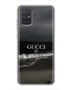 Чехол для Samsung Galaxy A72 с картинкой «Gucci — морской прибой»