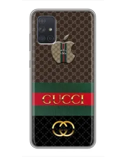 Чехол для Samsung Galaxy A72 с картинкой «Gucci — брендированный десерт»