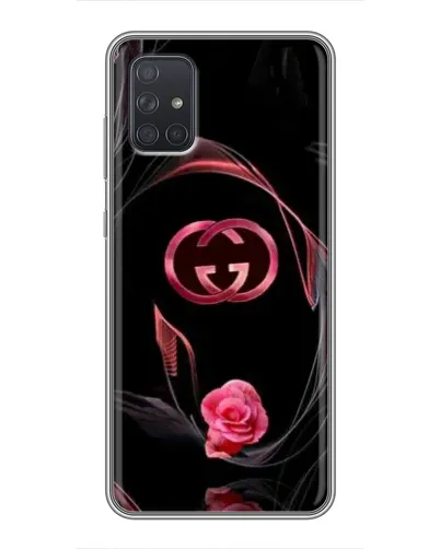 Чехол для Samsung Galaxy A72 с картинкой «Gucci — неоновая роза»