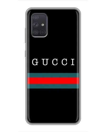 Чехол для Samsung Galaxy A72 с картинкой «Gucci — красный пояс»