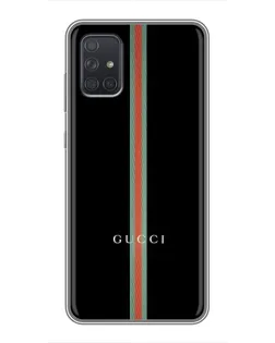 Чехол для Samsung Galaxy A72 с картинкой «Gucci — строгая линия»