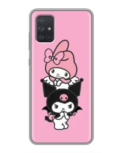 Чехол для Samsung Galaxy A72 с картинкой «My Melody и Kuromi»