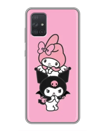 Чехол для Samsung Galaxy A72 с картинкой «My Melody и Kuromi»