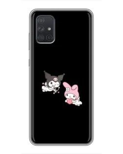 Чехол для Samsung Galaxy A72 с картинкой «My Melody и Kuromi»