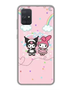 Чехол для Samsung Galaxy A72 с картинкой «My Melody и Kuromi»