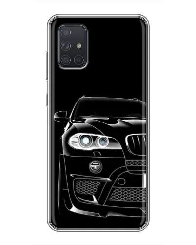 Чехол для Samsung Galaxy A72 с картинкой «Темный силуэт BMW» Чехол для Samsung Galaxy A72 с картинкой «Темный силуэт BMW»