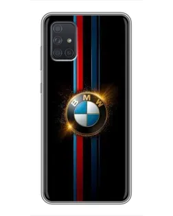 Чехол для Samsung Galaxy A72 с картинкой «BMW M-Power неон» Чехол для Samsung Galaxy A72 с картинкой «BMW M-Power неон»