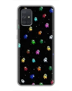 Чехол для Samsung Galaxy A72 с картинкой «Экипаж Among Us»