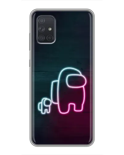 Чехол для Samsung Galaxy A72 с картинкой «Among Us неон-арт» Чехол для Samsung Galaxy A72 с картинкой «Among Us неон-арт»