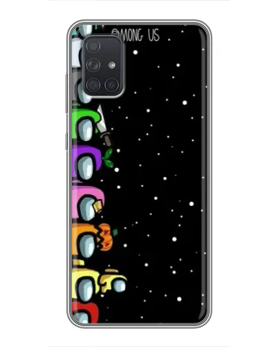Чехол для Samsung Galaxy A72 с картинкой «Команда Among Us» Чехол для Samsung Galaxy A72 с картинкой «Команда Among Us»