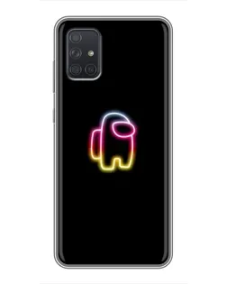 Чехол для Samsung Galaxy A72 с картинкой «Among Us градиент»