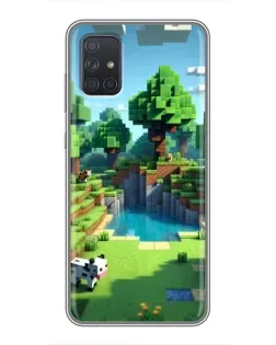 Чехол для Samsung Galaxy A72 с картинкой «Minecraft летний день» Чехол для Samsung Galaxy A72 с картинкой «Minecraft летний день»